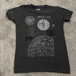 Women’s Star Wars Death Star Blueprint shirt